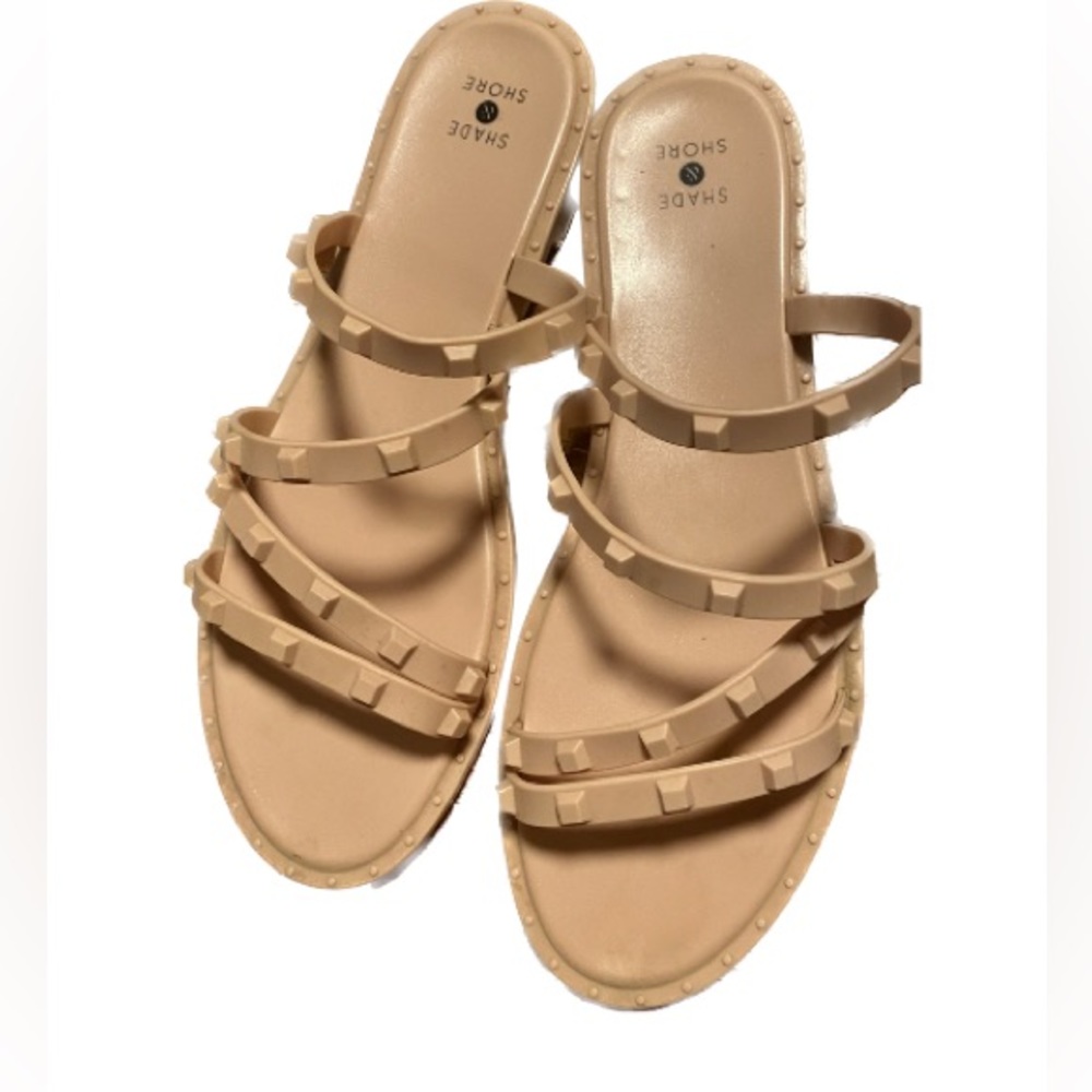 Shade & Shore Women’s Size 9 Slip-On Strappy Sandals